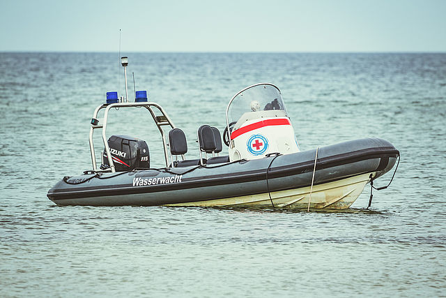 Motorboot der Wasserwacht